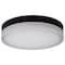 Nuvo Pi, 14 Inch LED Flush Mount, Black Finish, Frosted Etched Glass, CCT Selectable, 120 Volts 62/570 - alternate 5